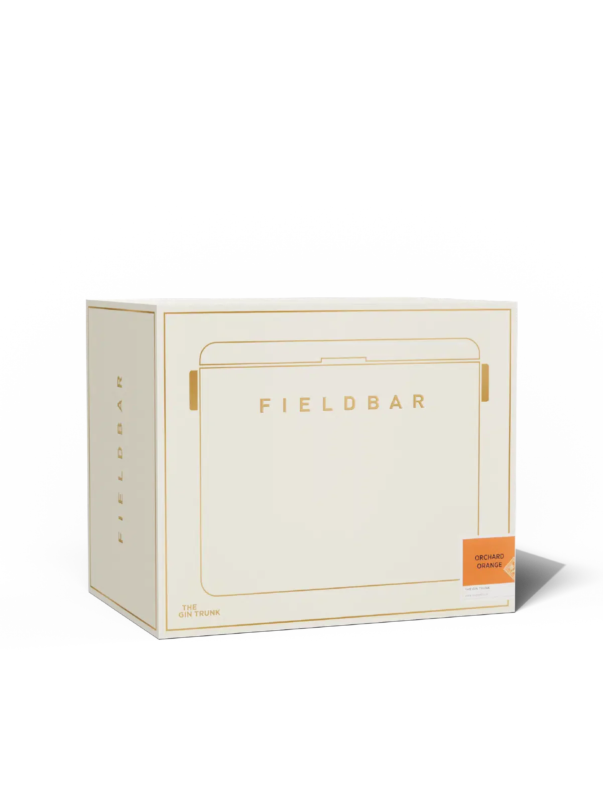 Cream-colored box with 'FIELD BAR' branding on a white background