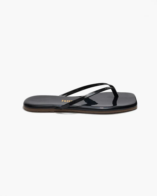 Black sandal on a white background