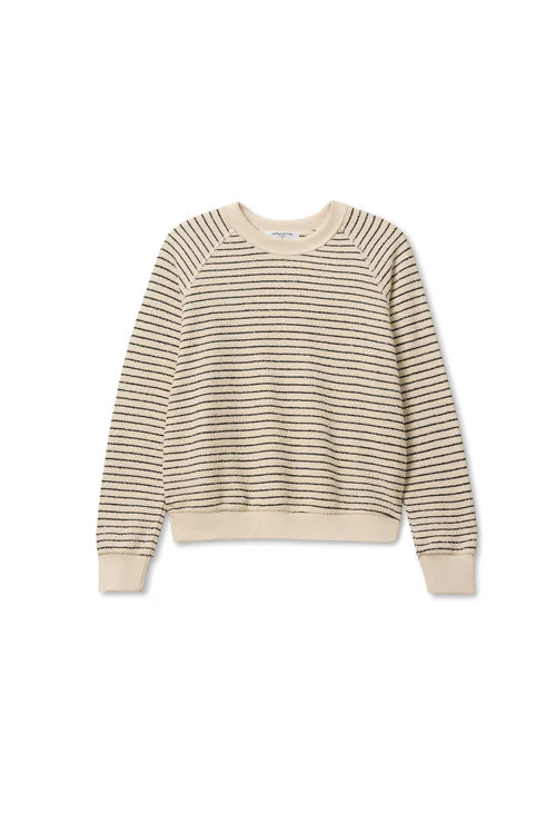 Striped sweater on a white background