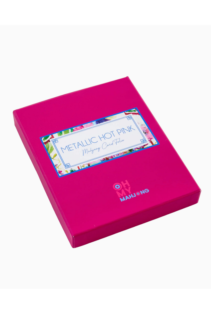 Pink packaging with a label on a white background