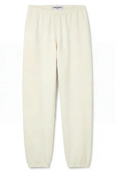 White sweatpants on a white background