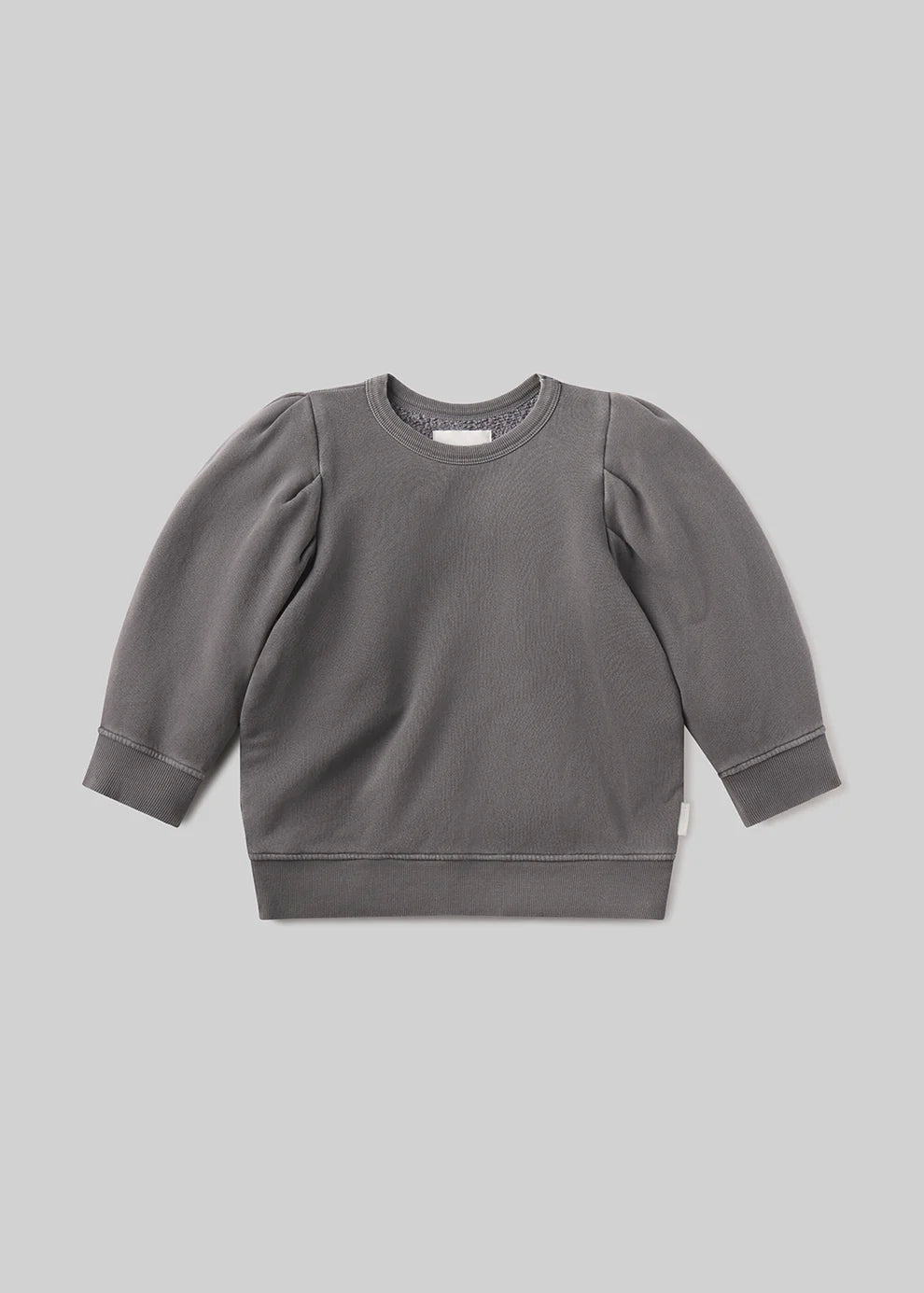 Gray sweatshirt on a light gray background