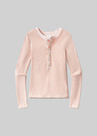 Pink long-sleeve shirt on a gray background