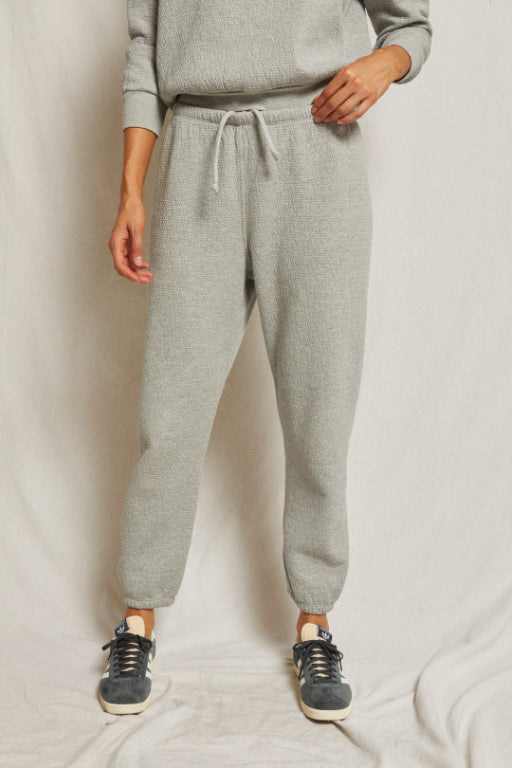 Jones Quilted Sweatpants Heather Grey