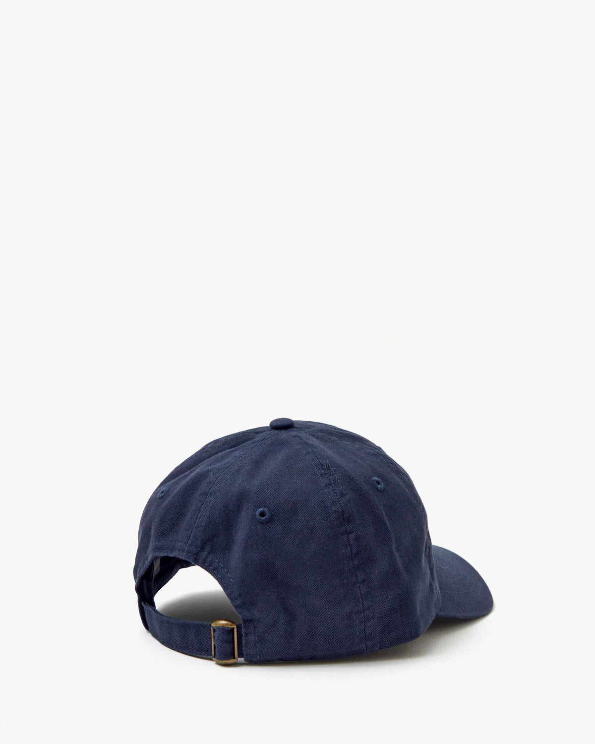 Navy blue cap on a white background