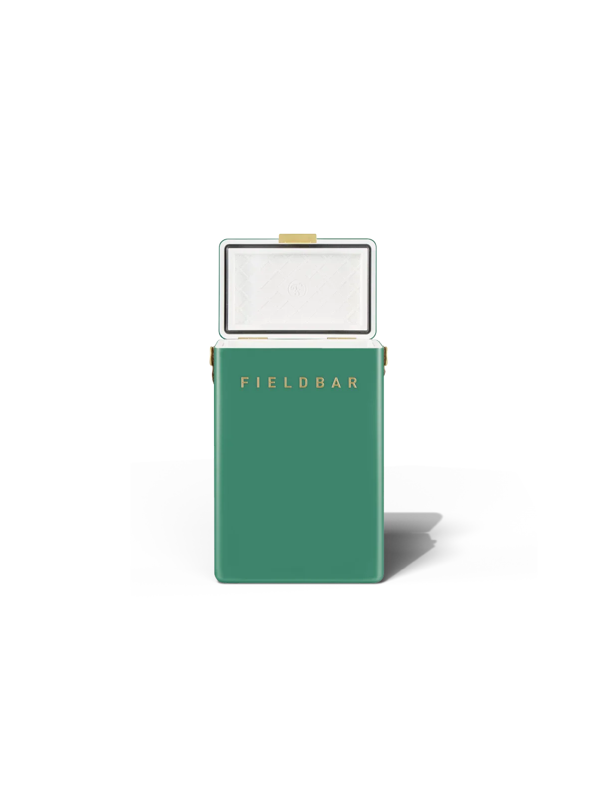 Green and white container with 'FIELDBAR' branding on a white background