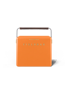 Orange cooler bag with 'Fieldbar' branding on a white background