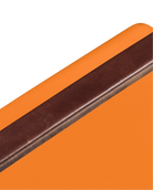 Brown stripe on an orange background