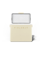 Cream-colored rectangular device with a transparent top on a white background, branded 'FIELDBAR'.