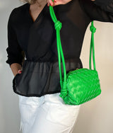 Braided Shoulder Bag - Green