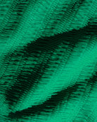 Close-up of textured green fabric with wavy pattern