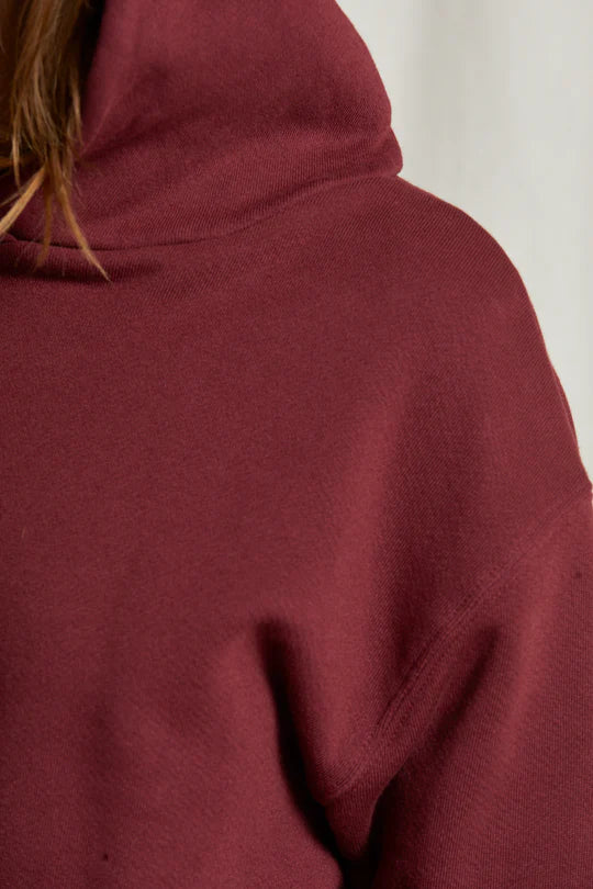 The Heart Hoodie in Cranberry