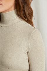 The Hayden Turtleneck in Oatmeal