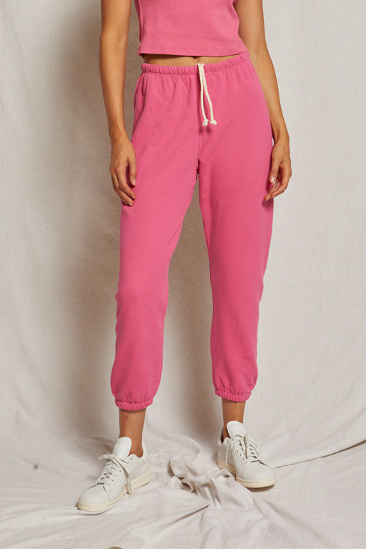 Johnny French Terry Sweatpant - Peony