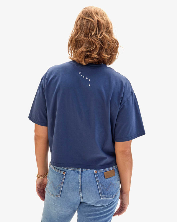 The Le Carre Tee in Navy