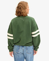 The Oversized Varsity Sweatshirt in Forest