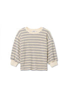 Striped long-sleeve shirt on a white background