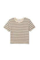 Striped t-shirt on a white background