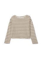 Striped long-sleeve shirt on a white background