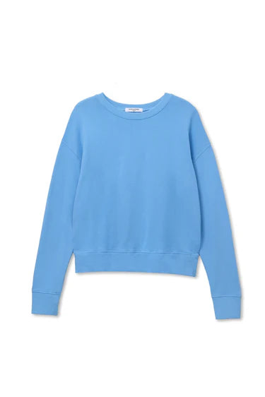 Blue sweatshirt on a white background