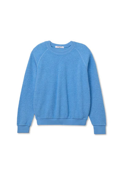 Blue sweatshirt on a white background