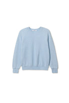 Light blue sweatshirt on a white background