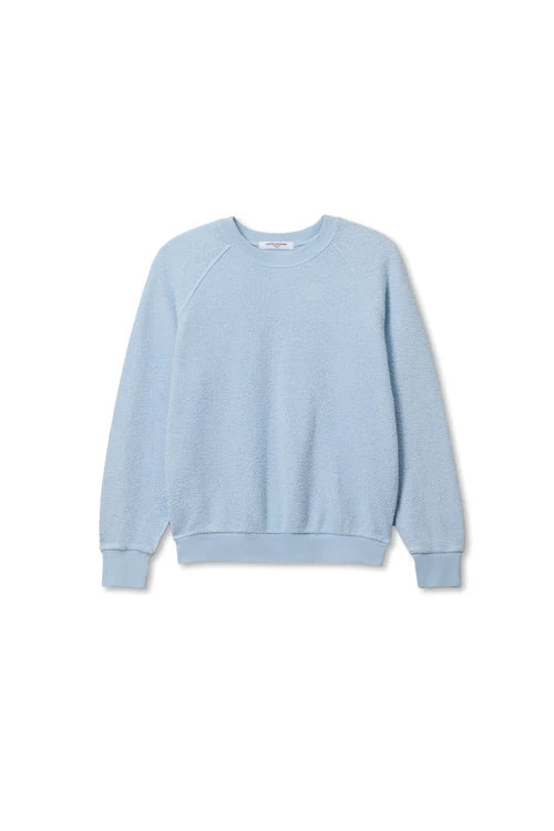 Light blue sweatshirt on a white background