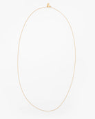 Gold necklace on a white background