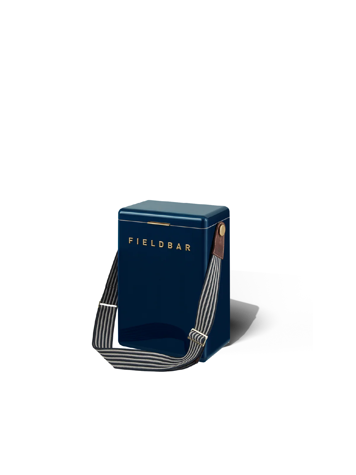 Blue Fieldbar product with a strap on a white background