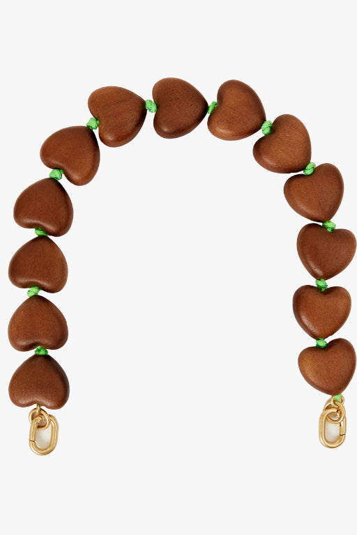 Heart Collar Dark Wood