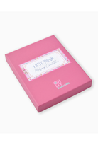 Pink box with a label on a white background