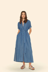 Linnet Dress Blue Rinse