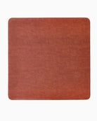 Red leather mouse pad on a white background