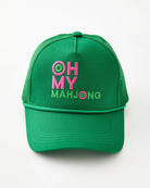 Green cap with 'OH MY MAHJONG' text on a white background