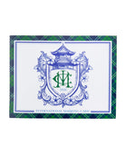 International Mahjong Card packaging with decorative design and text on a white background