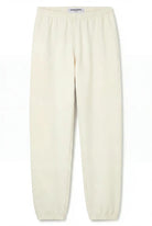 White sweatpants on a white background