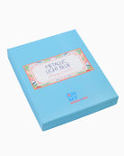 Light blue box with a label and Mary King logo on a white background