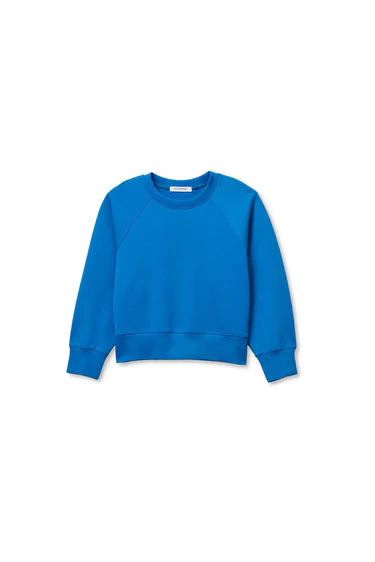 Blue sweatshirt on a white background