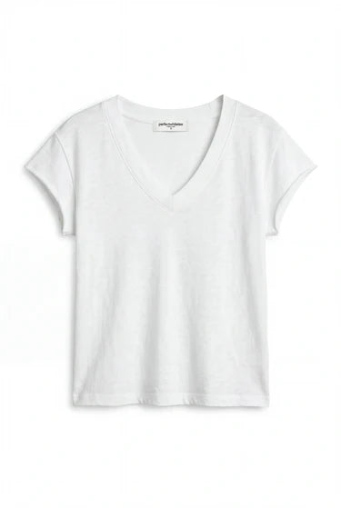 White t-shirt on a white background