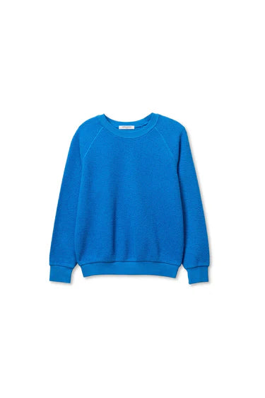 Blue sweatshirt on a white background