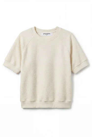 Beige sweatshirt on a white background