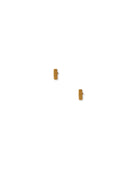 Two small wooden blocks on a white background