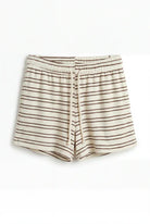 Striped shorts on a white background