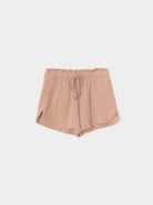 Pink shorts on a white background