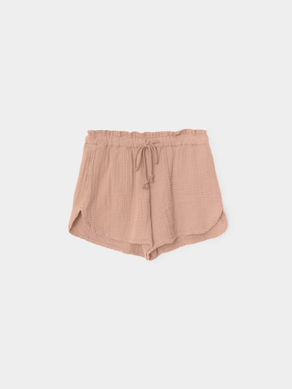 Pink shorts on a white background