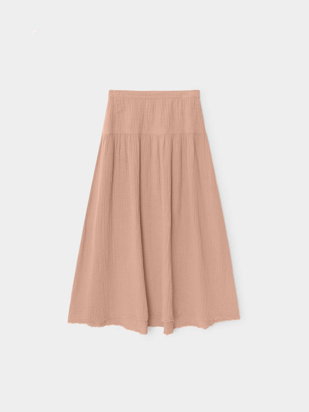 Beige skirt on a white background