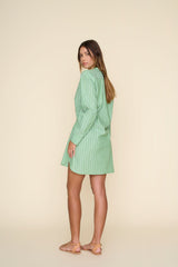 Mills Dress Matcha Stripe