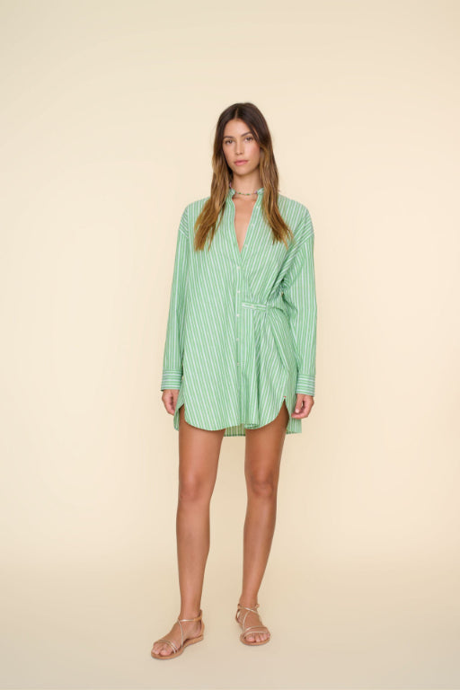 Mills Dress Matcha Stripe