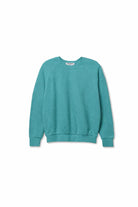 Teal sweater on a white background