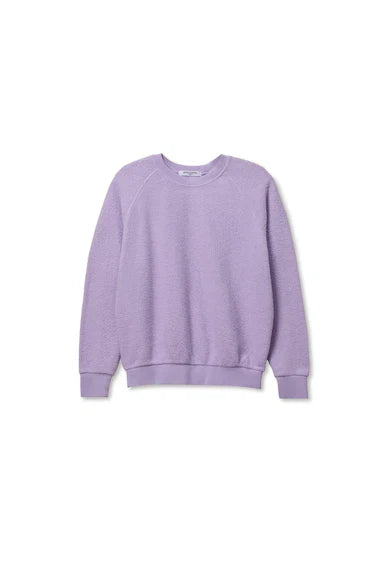 Purple sweatshirt on a white background